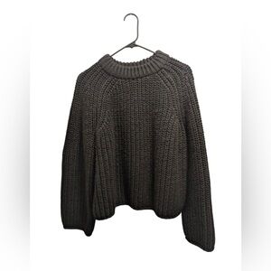 Chunky Knit Sweater - Black